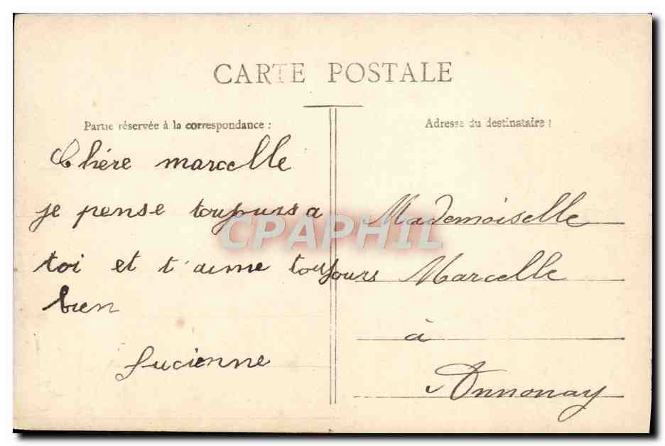 CPA Fantaisie Enfant Bonne Annee — Rückseite