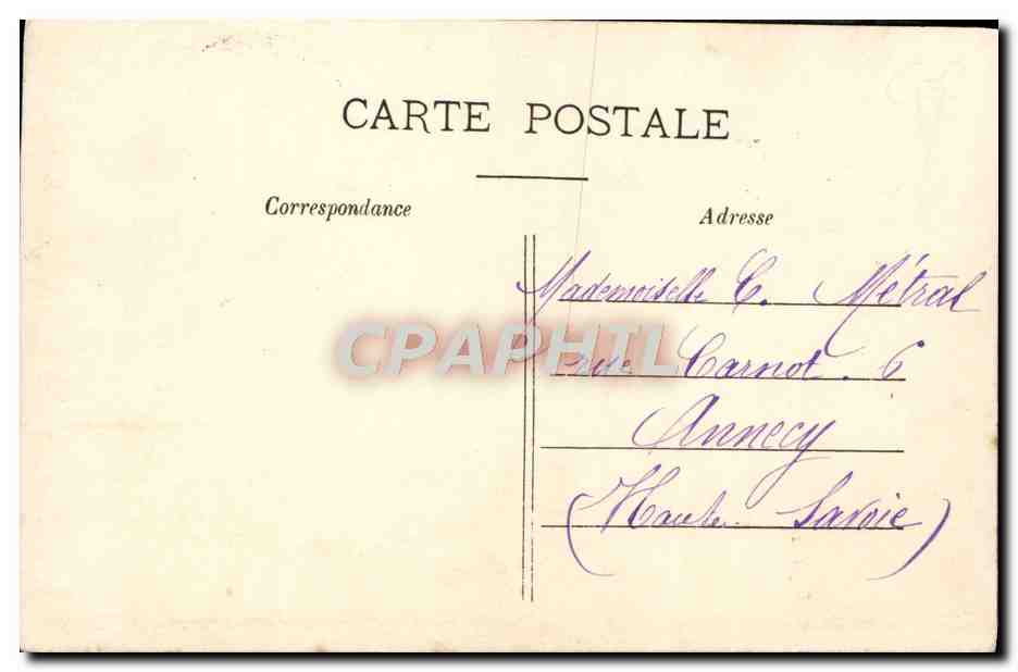 CPA Fantaisie Femme Le Choix d'Un Nom — Rückseite