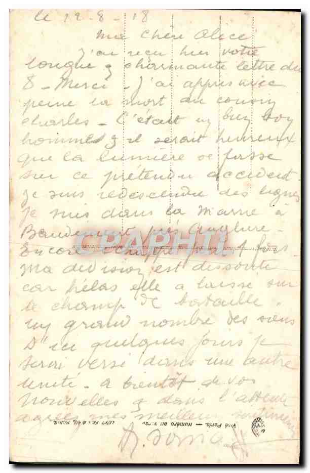 CPA Fantaisie Enfants — Verso