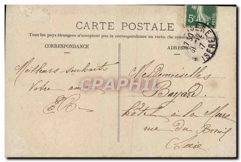 CPA Fantaisie Femme — Verso