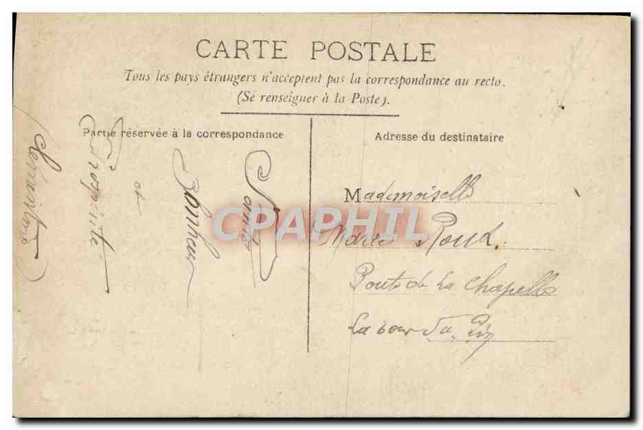 CPA Fantaisie Femme — Rückseite