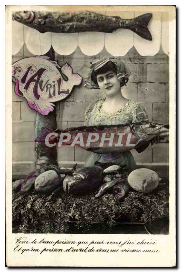 Marché de poisson — avril — éditeur non identifié, n° 127