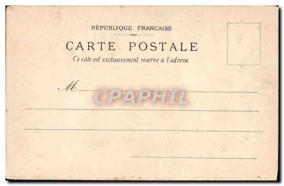 CPA Fantaisie Femme Maladroit Eventail — Verso