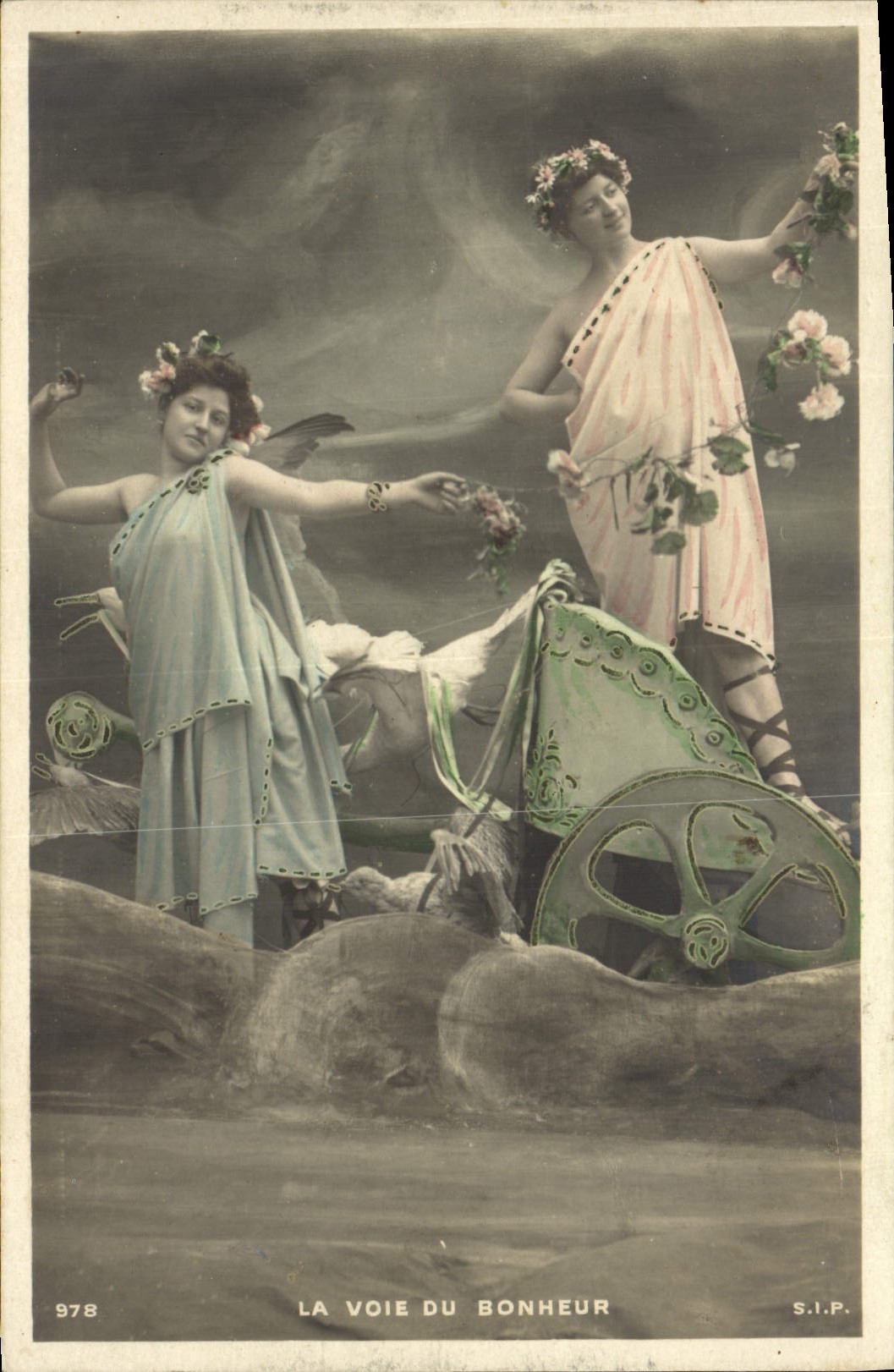 CPA Fantaisie Femmes la voie du bonheur 