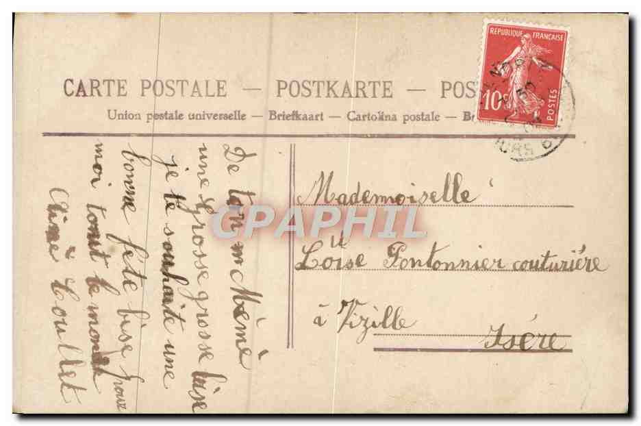CPA Fantaisie Enfant espiegle — Rückseite