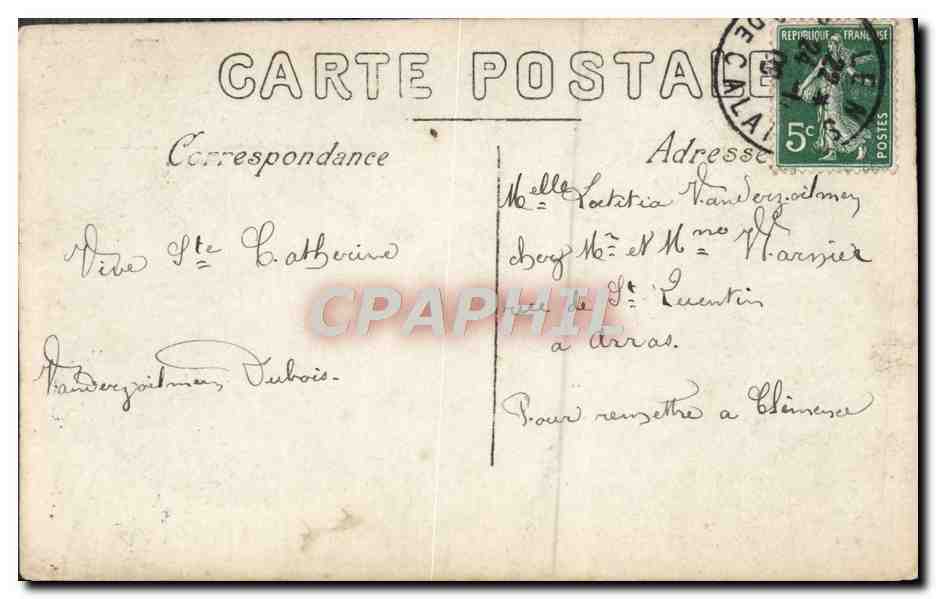CPA Fantaisie Enfants — Verso