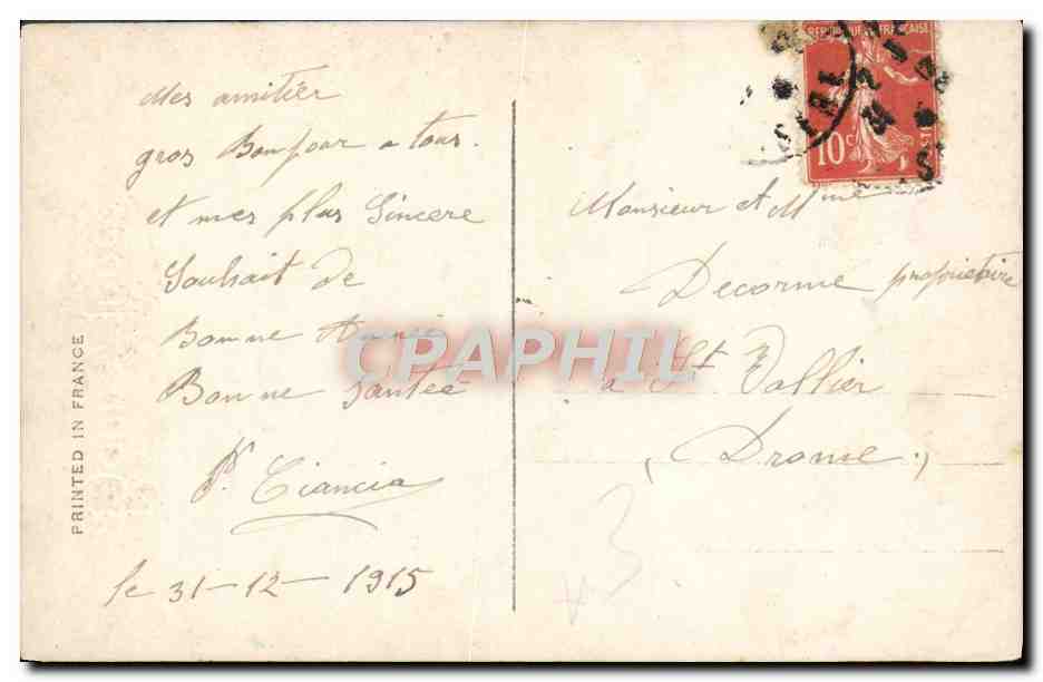 CPA Fantaisie Enfant — Rückseite