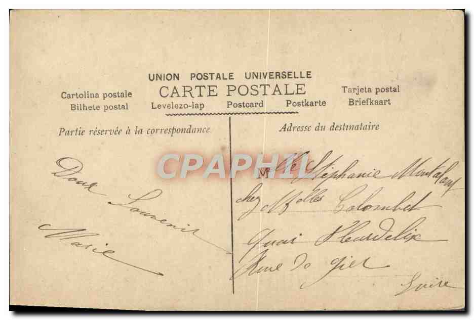 CPA Fantaisie Femmes — Rückseite