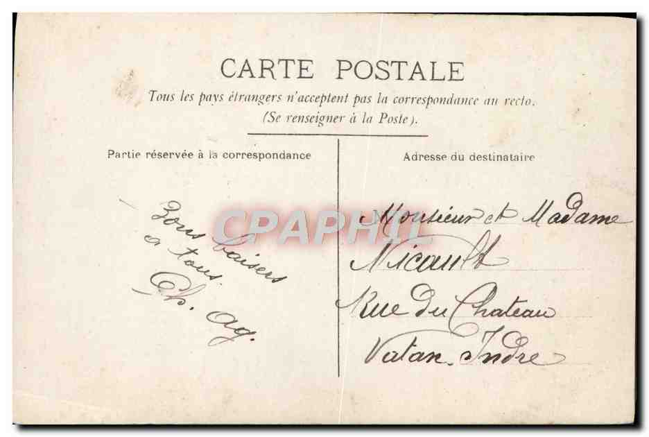 CPA Fantaisie Femme — Rückseite