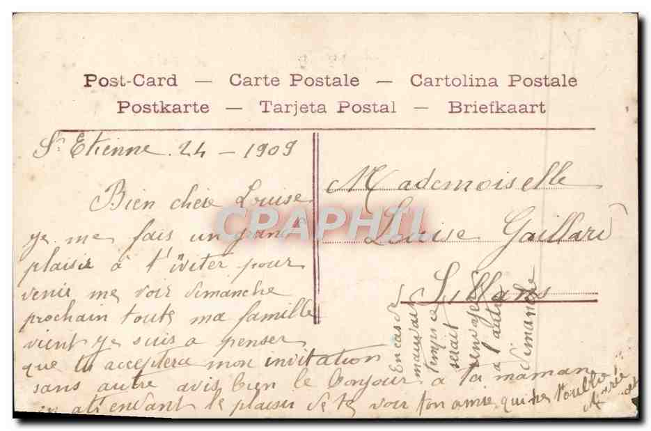 Fleurs et Amitiés — Éditeur PCX, n° 4125 — Verso