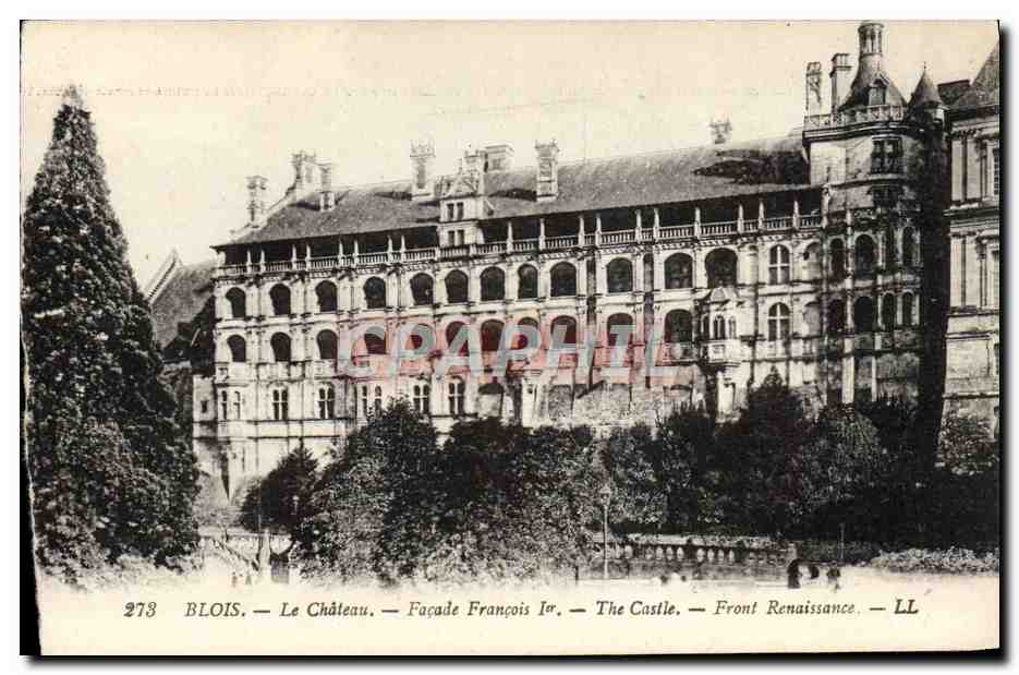 CPA Blois Le chateau Facade Francois 1er 