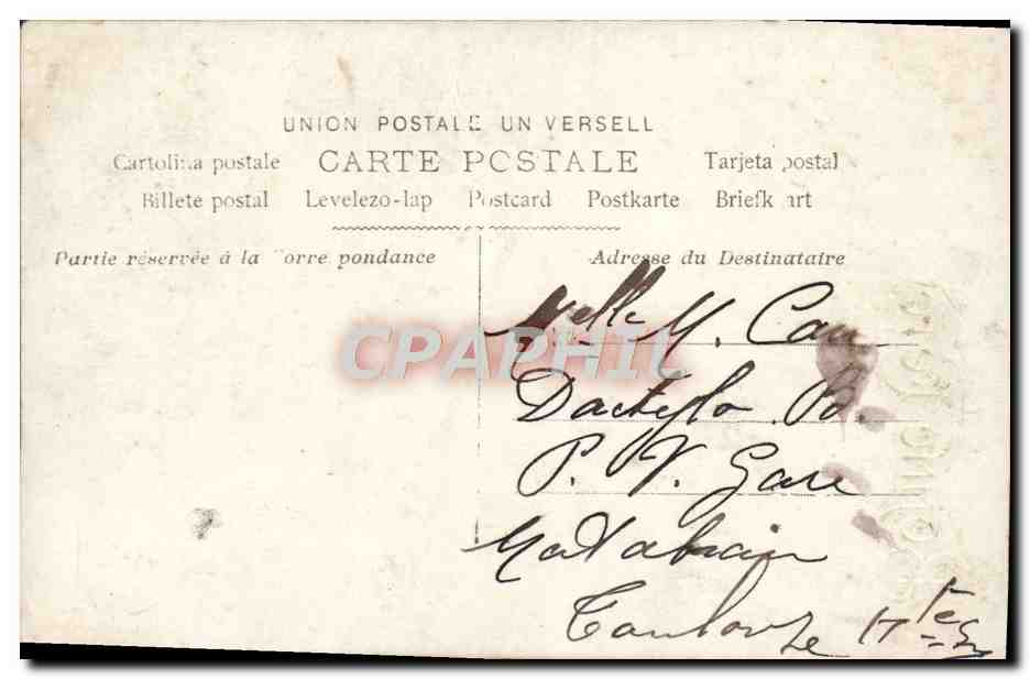 CPA Fantaisie Enfant — Rückseite