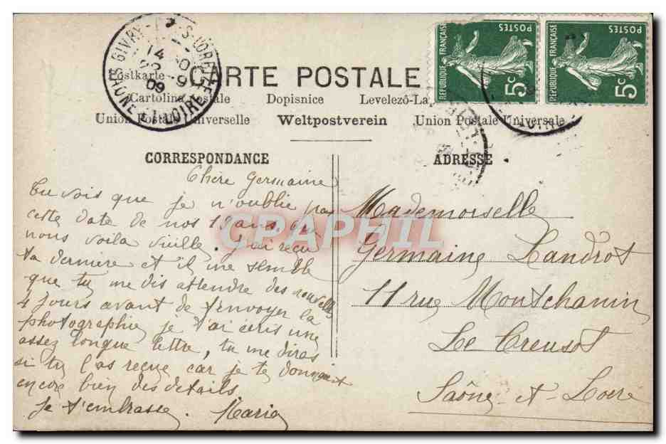 CPA Fantaisie Enfant — Verso