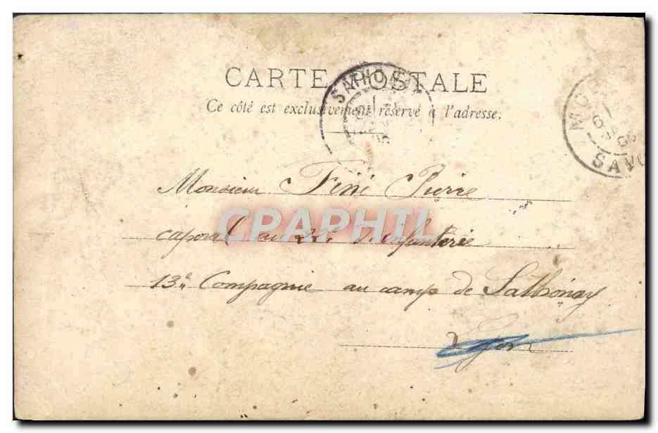 CPA Fantaisie Femme — Verso