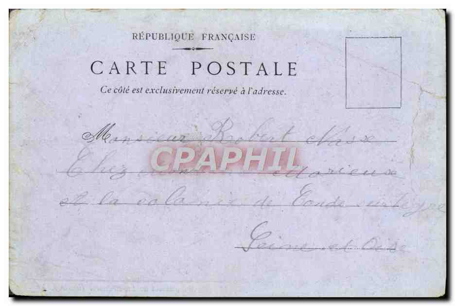 CPA Fantaisie Femme La broderie illustree — Verso