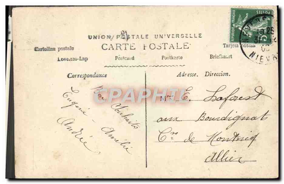 CPA Fantaisie Femme — Verso