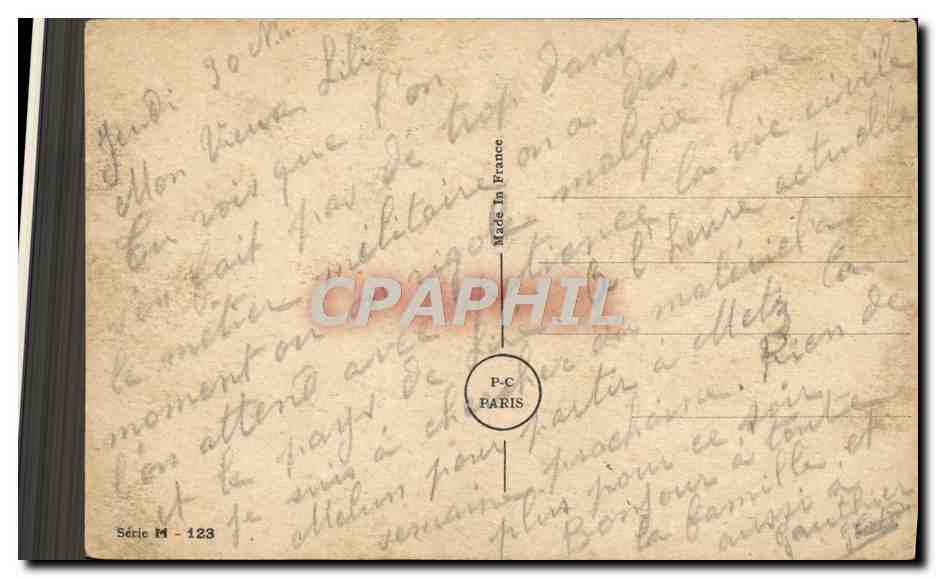 CPA Fantaisie Militaria Medicin Docteur  — Rückseite