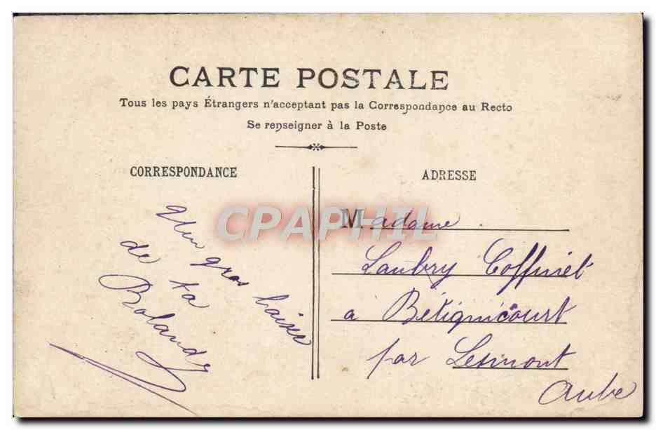 CPA Fantaisie Enfant — Rückseite