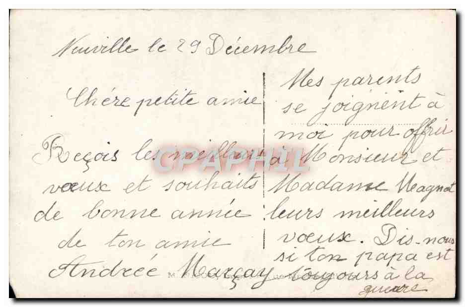 CPA Fantaisie Enfant — Rückseite