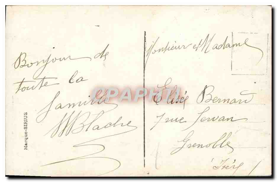 CPA Fantaisie Homme Fer a cheval — Rückseite
