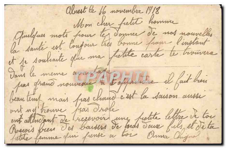 CPA Fantaisie Femme — Verso
