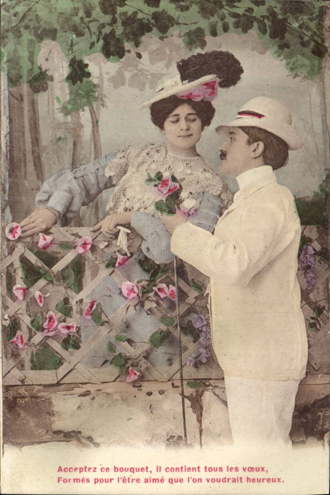 CPA Fantaisie Femme Galant 