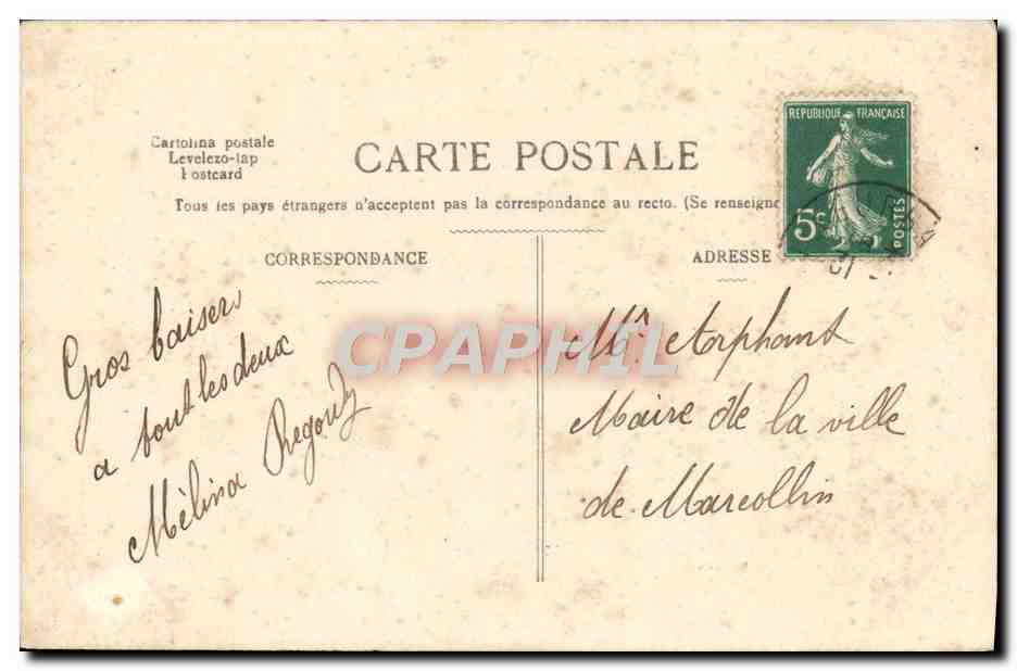 CPA Fantaisie Femme — Verso