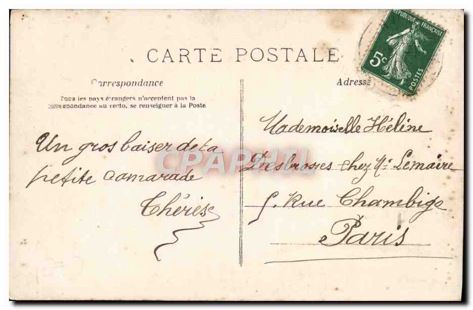 CPA Fantaisie Enfant — Verso
