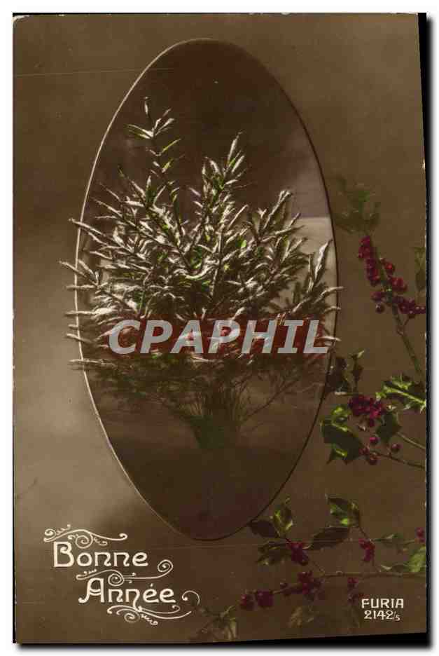 CPA Fantaisie Sapin Bonne Annee
