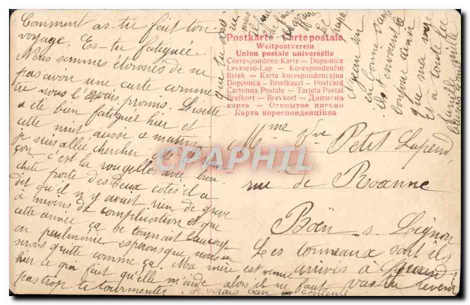 CPA Fantaisie Femme ange  — Rückseite