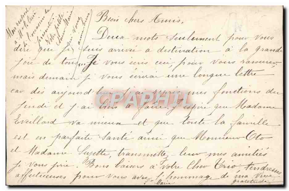 CPA Fantaisie Enfant Ave Maria — Rückseite
