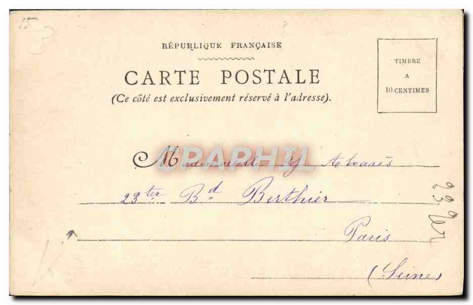 CPA Fantaisie Enfant — Verso