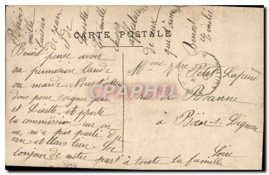 CPA Fantaisie Femme — Rückseite