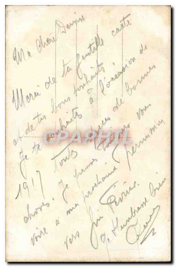 CPA Fantaisie Femme — Rückseite