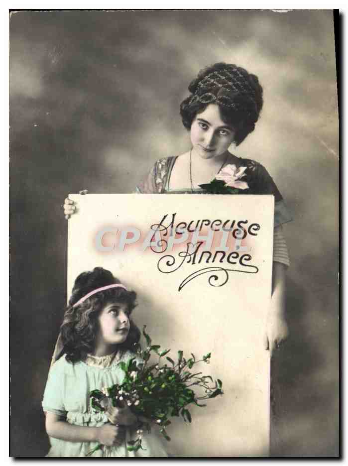 CPA Fantaisie Femme Enfant