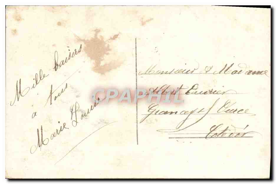 CPA Fantaisie Femme Enfant — Rückseite