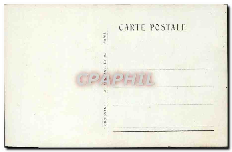 Jeune femme en robe ornée tenant un poisson décoratif — éditeur Croissant, Paris — Reverso