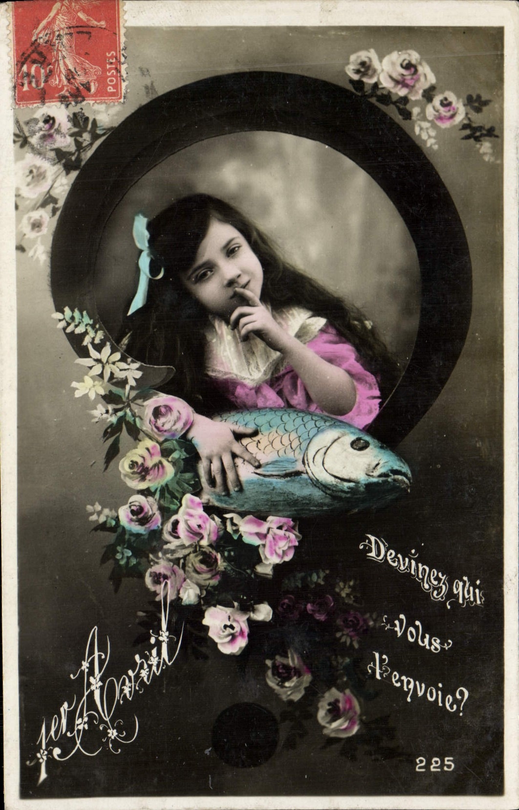 CPA Fantaisie Enfant Poisson 