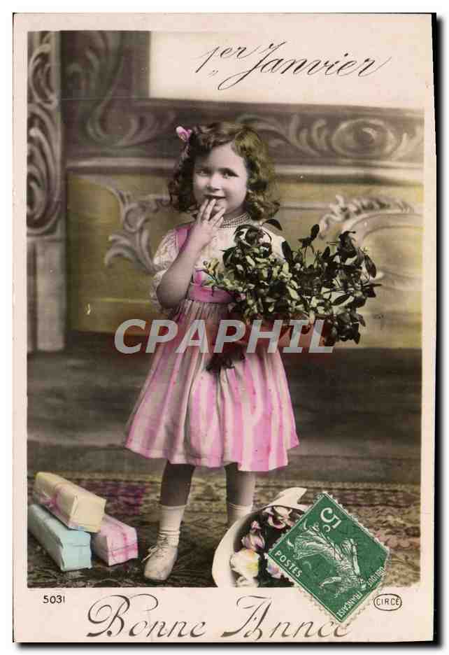 CPA Fantaisie Enfant 1er janvier