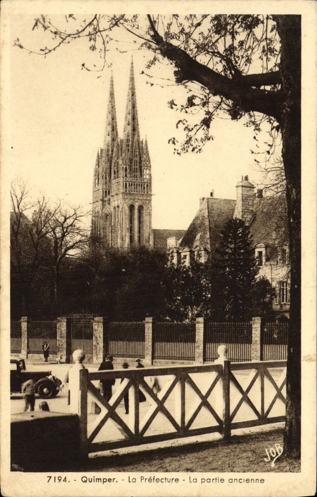 CPA Quimper La Prefecture La partie ancienne 