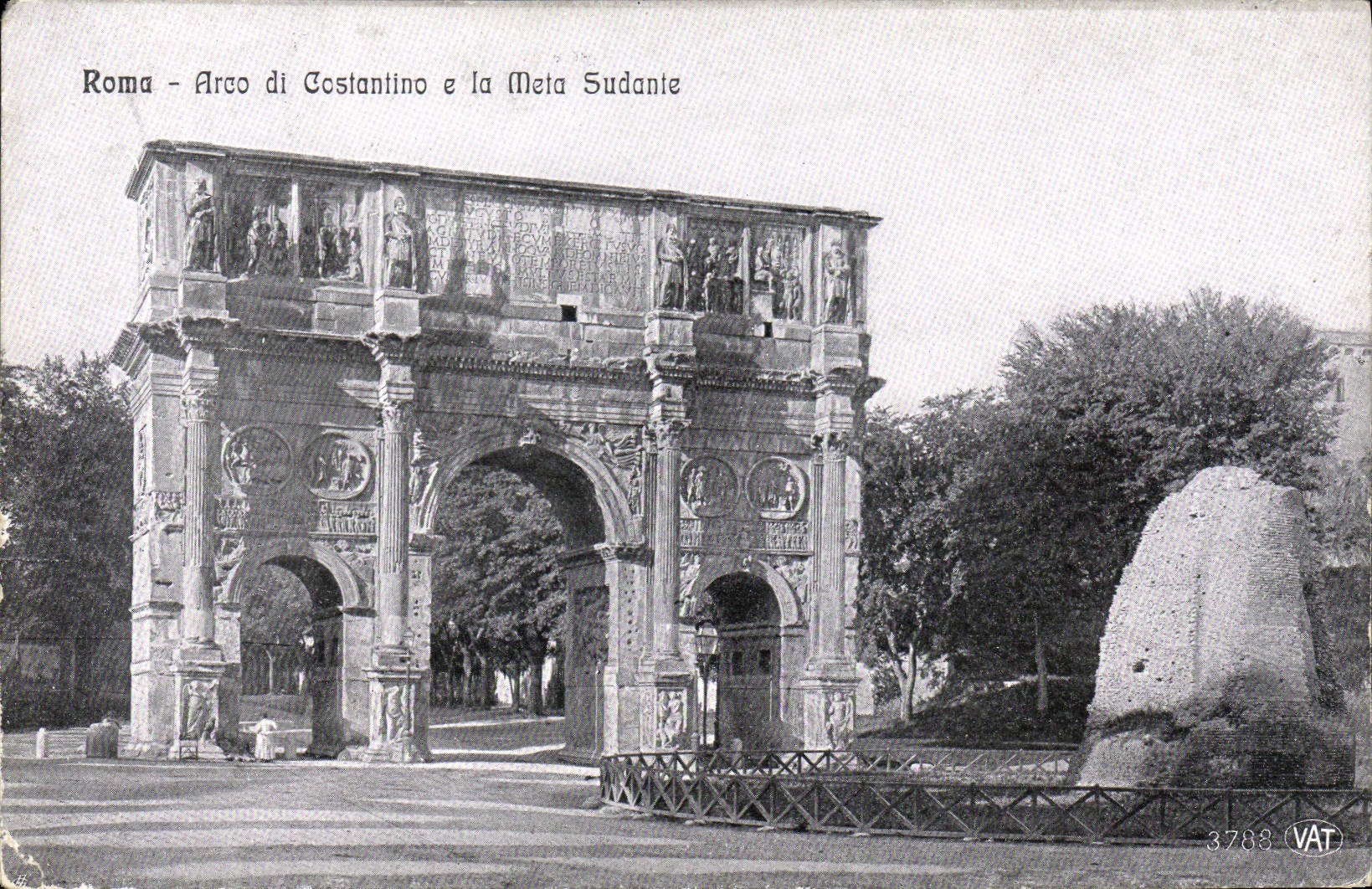 CPA Roma Arco di Costantino e la Meta Sudante