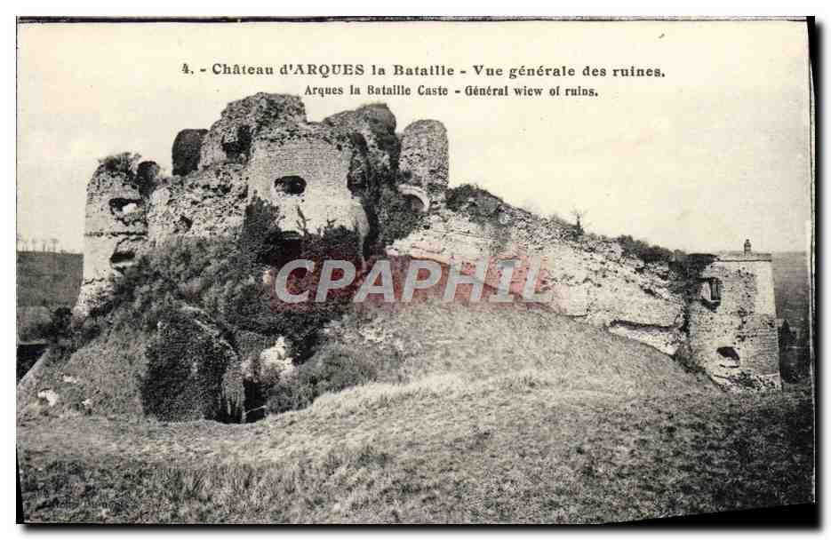 CPA Chateau d'Arques la Bataille Vue Generale des Ruines