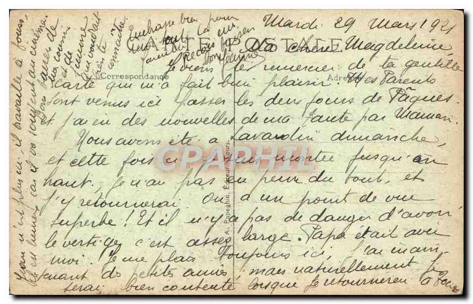 CPA Lavardin Le Chateau — Verso