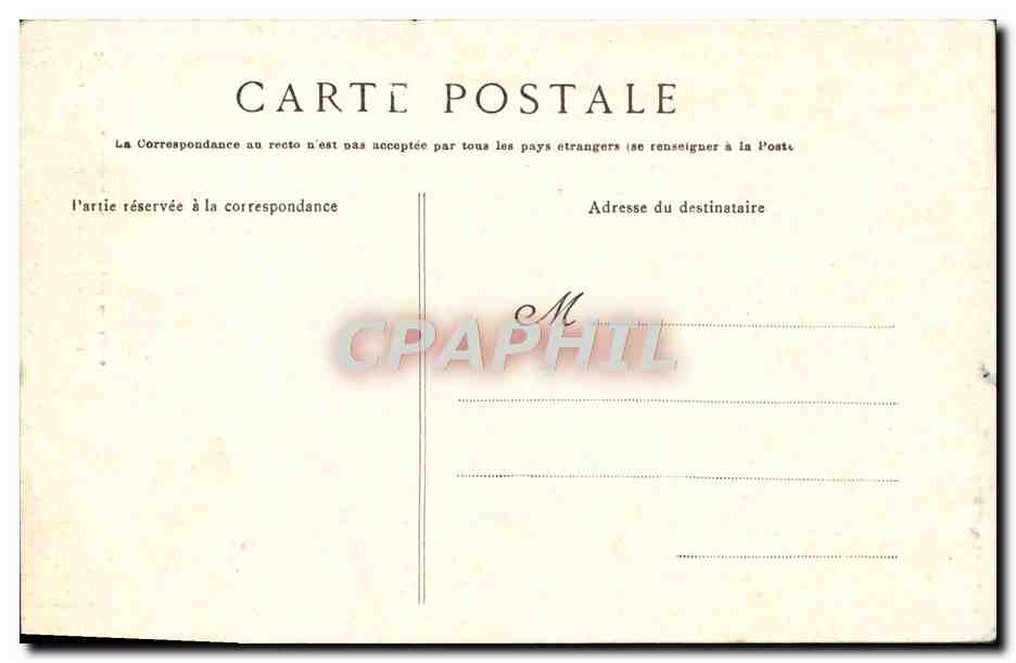 CPA Chateau de Kerouzere Cote Nord Sibiril Environs de Saint Pol de Leon  — Rückseite