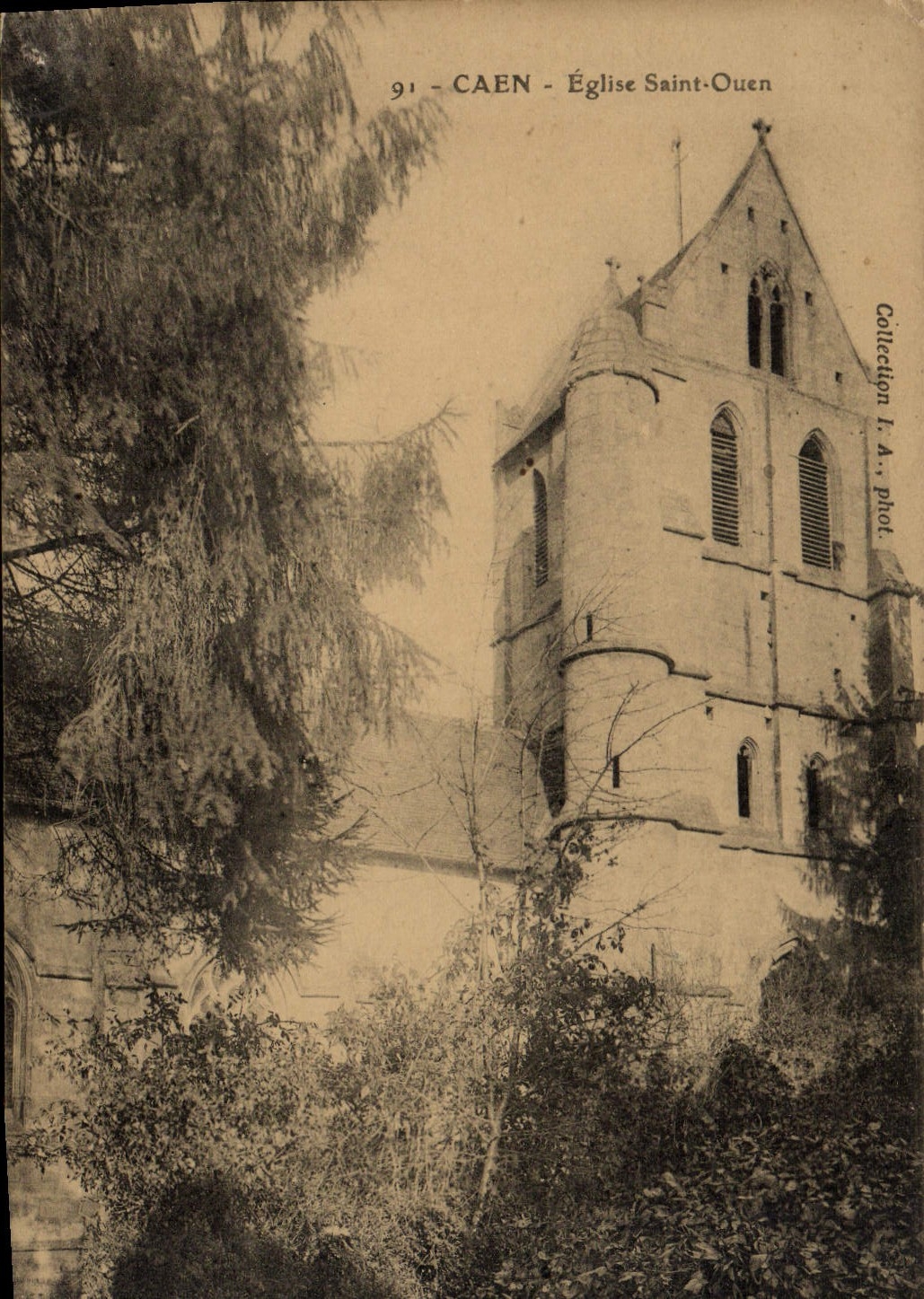 Caen - Église Saint-Ouen — vue de la tour, phot. L.A. — n°91