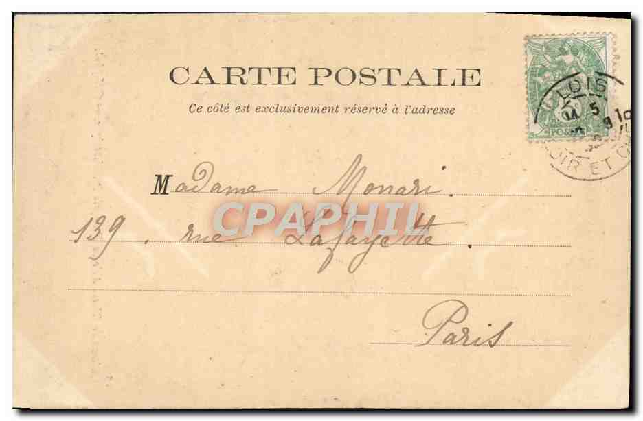 CPA Blois Chateau de Aile de Francois 1er L'attique  — Verso