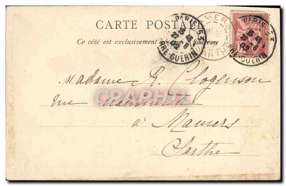 CPA Paris Le Louvre Les Suichets — Rückseite