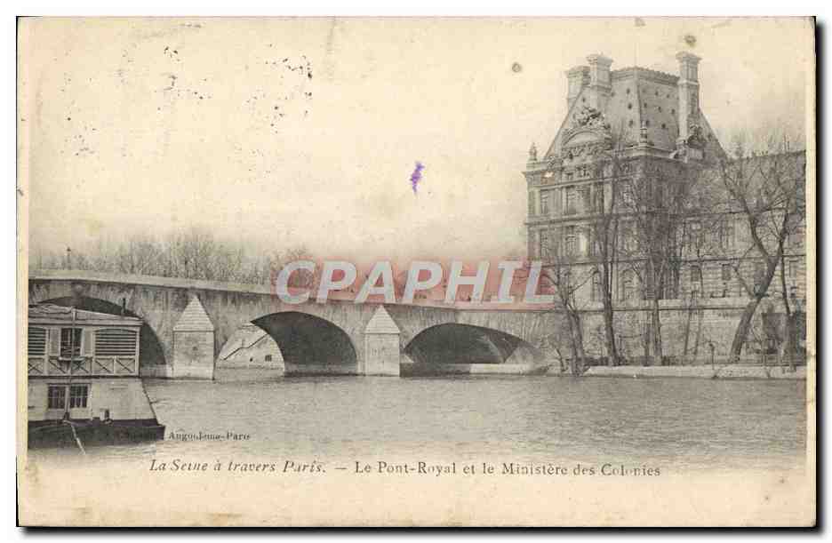 CPA Paris Le Pont Royal Et Le Ministere des Colonies