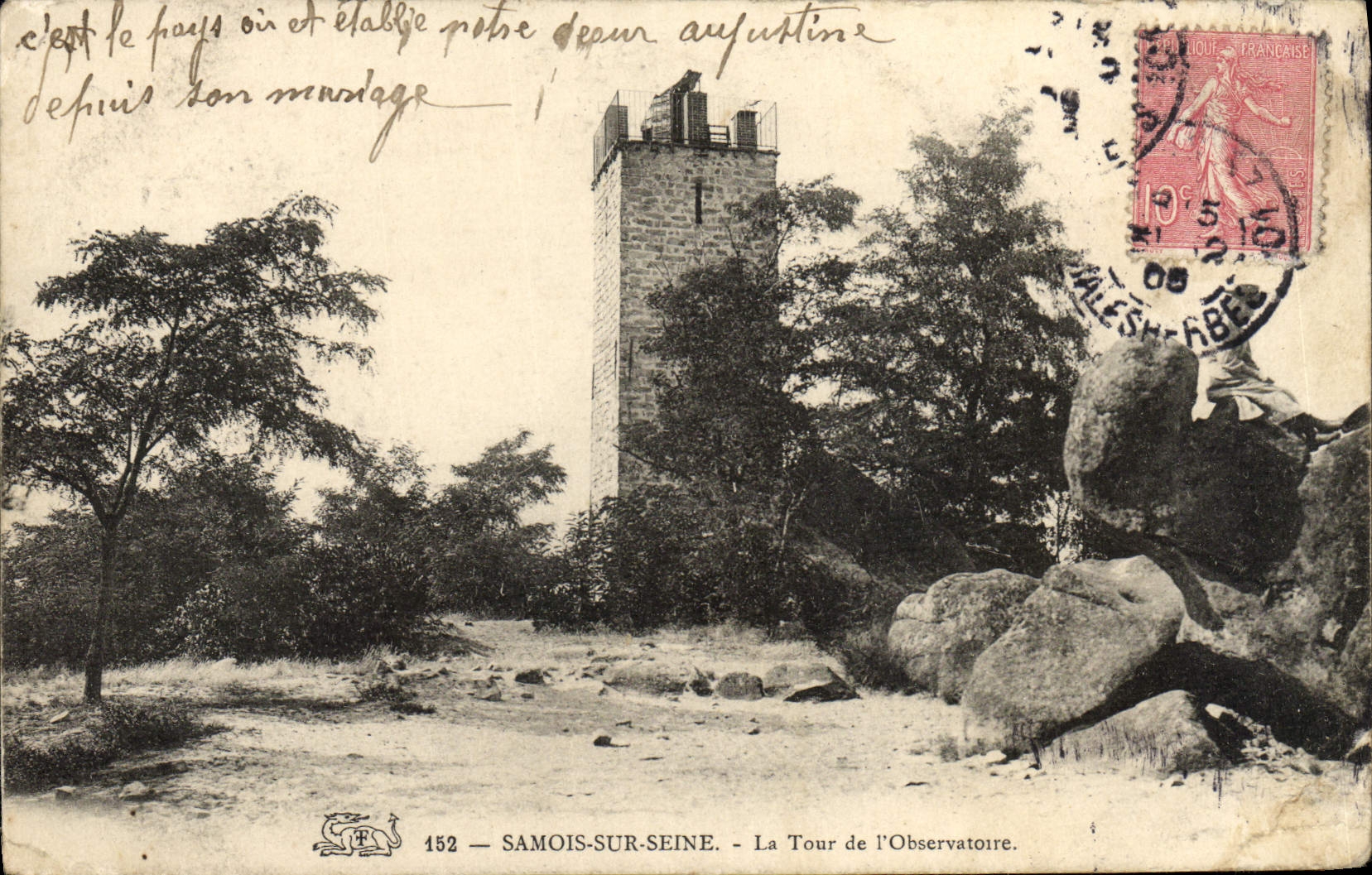 CPA Samois Sur Seine La Tour de L'Observatoire