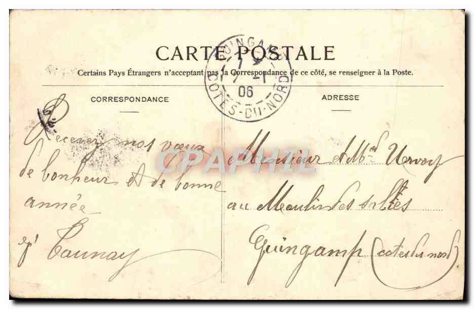 CPA Samois Sur Seine La Tour de L'Observatoire — Rückseite